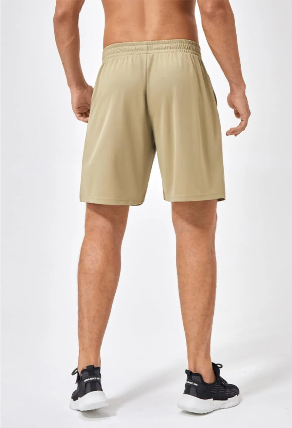 Men's Quick-Dry Athletic Shorts with Pockets, Lightweight Workout Shorts, Breathable Running Shorts with Elastic Waistband