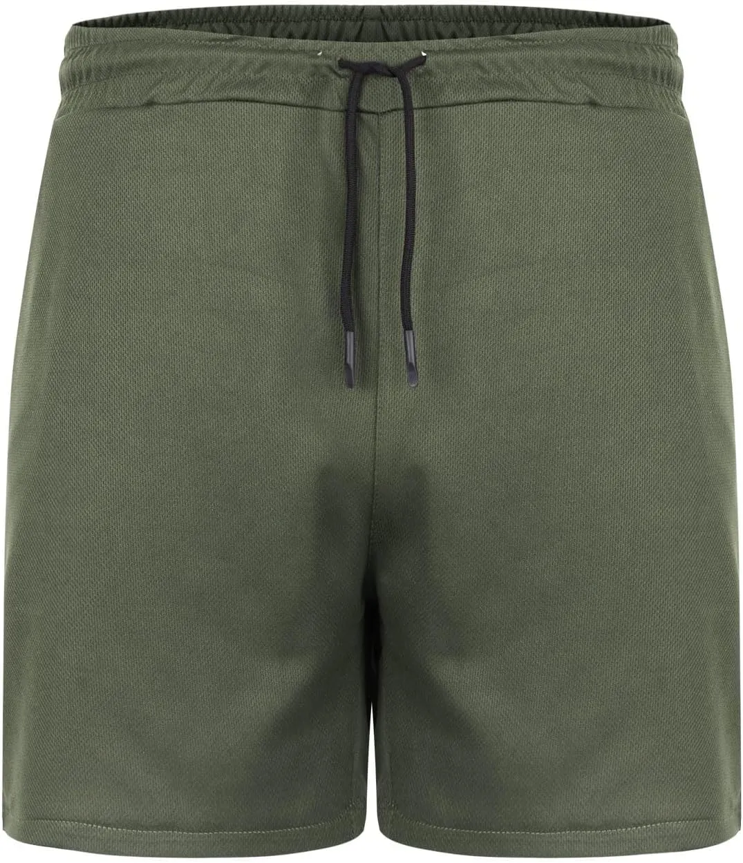 Mens Quick Dry Mesh Breathable Shorts, Drawstring Zipper Pockets Athletic Running Short, 3 Inch Workout Gym Shorts