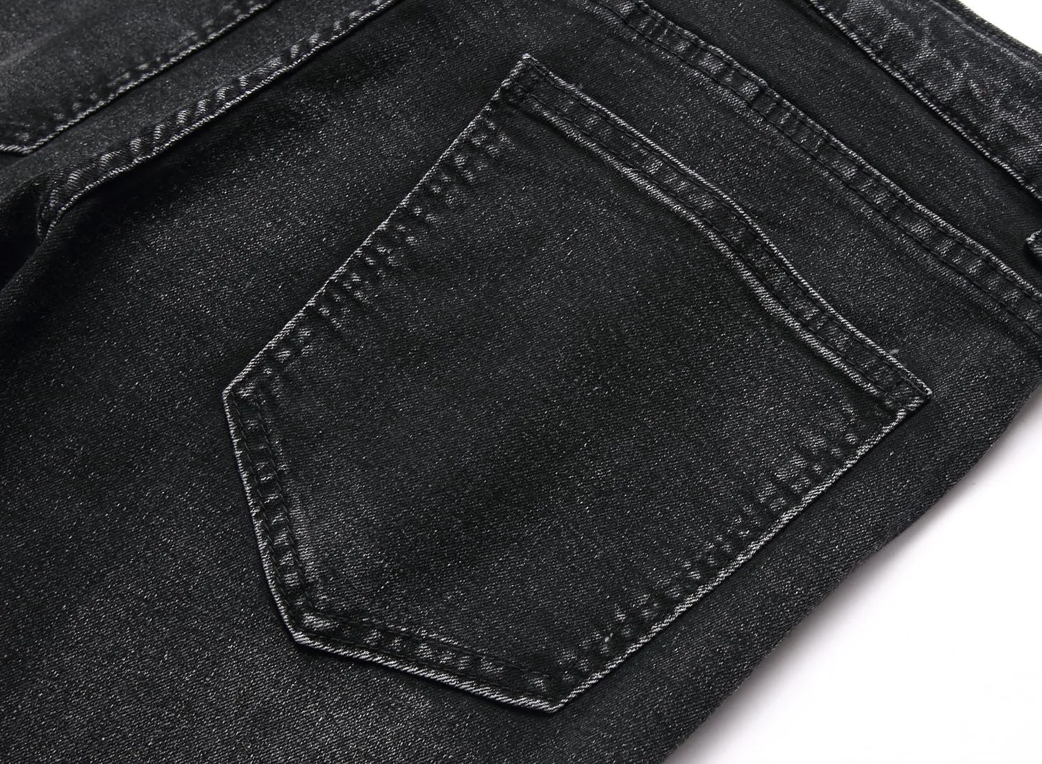 Men's Ripped Skinny Slim Fit Stretch Distressed Destroyed Jeans Denim Pants