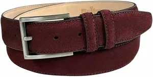 Men's Suede Leather Belt Genuine Leather Casual Dress Belt or Ratchet Belt Multi Color & Width Style