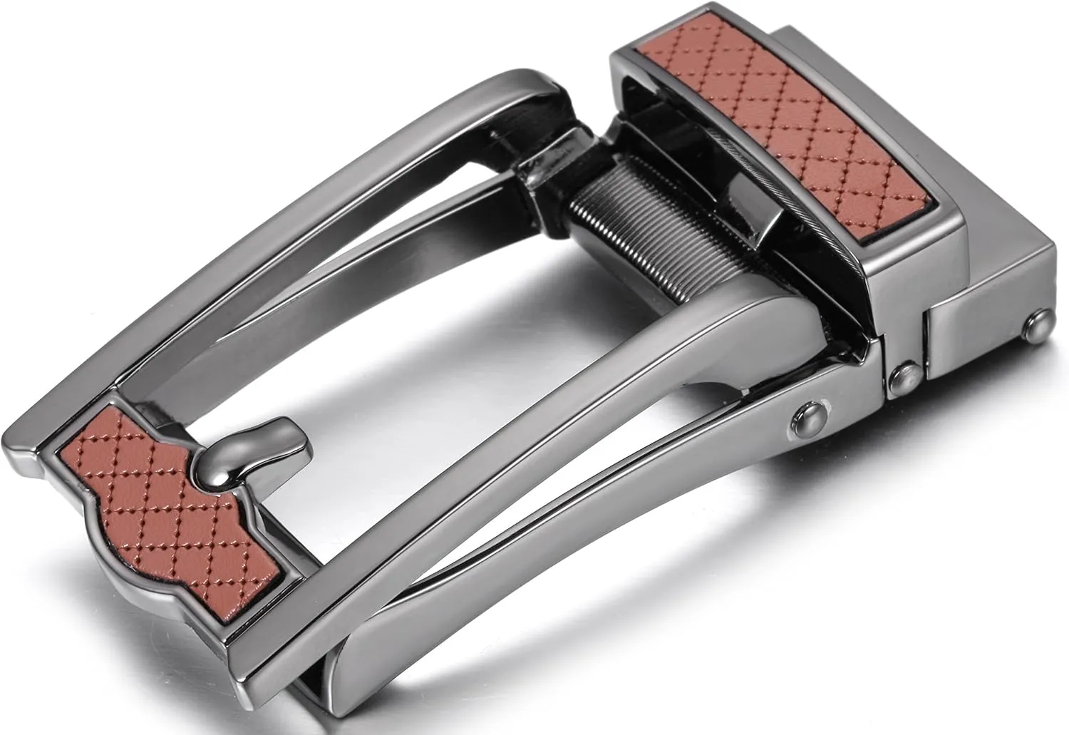 Mio Marino Mens Ratchet Belt with Open Linxx Leather Dress Belt Buckle, Enclosed in an Elegant Gift Box