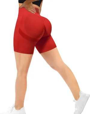 MOHUACHI Butt Lifting Shorts for Women High Waist Workout Biker Shorts Scrunch Booty Yoga Shorts TIK Tok Gym Leggings