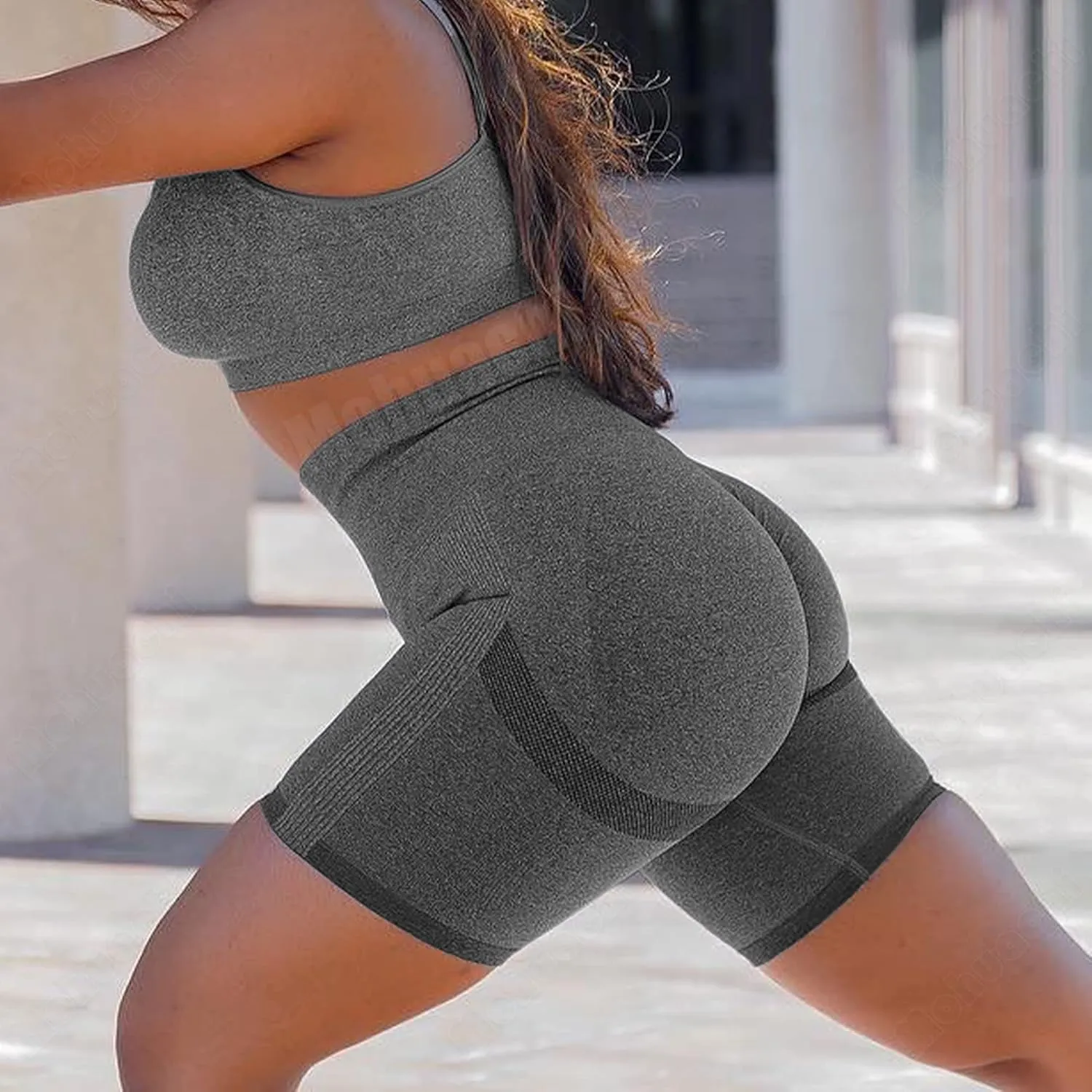 MOHUACHI Butt Lifting Shorts for Women High Waist Workout Biker Shorts Scrunch Booty Yoga Shorts TIK Tok Gym Leggings