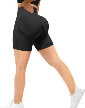 MOHUACHI Butt Lifting Shorts for Women High Waist Workout Biker Shorts Scrunch Booty Yoga Shorts TIK Tok Gym Leggings