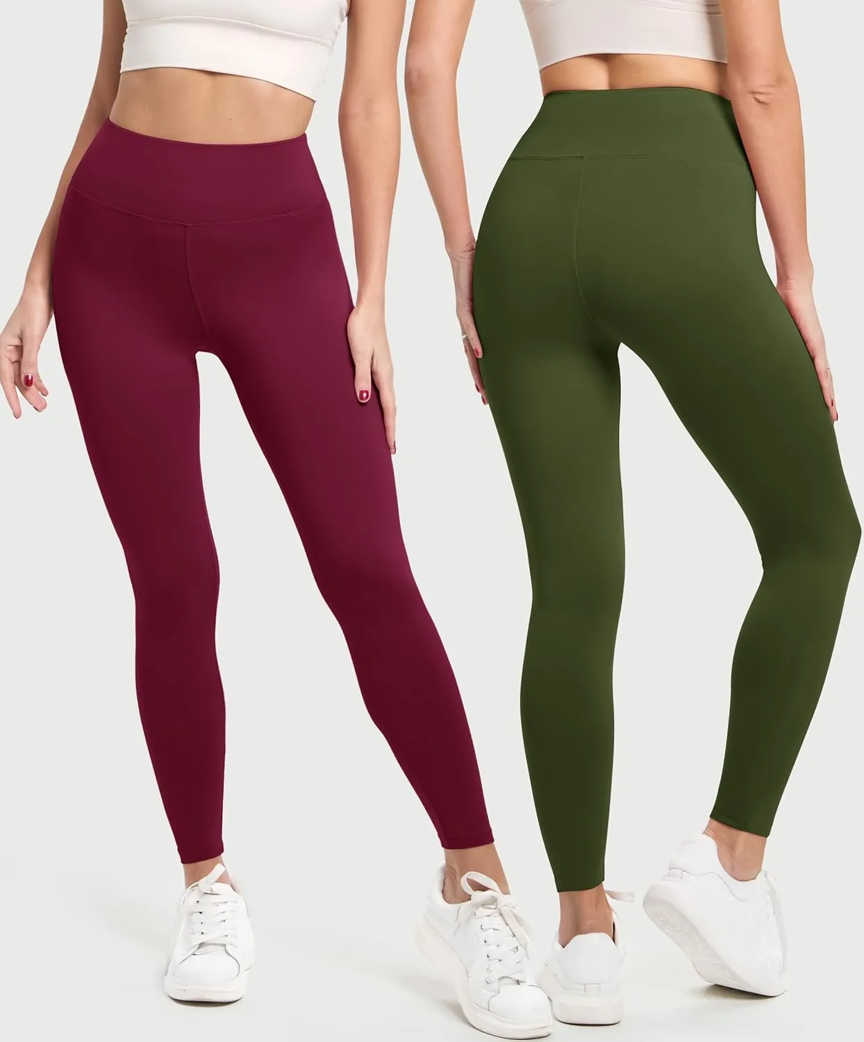 Natural Feelings Buttercloud 3 Pack Leggings for Women-High Waisted Buttery Soft Yoga Pants Lounge Everyday Wear
