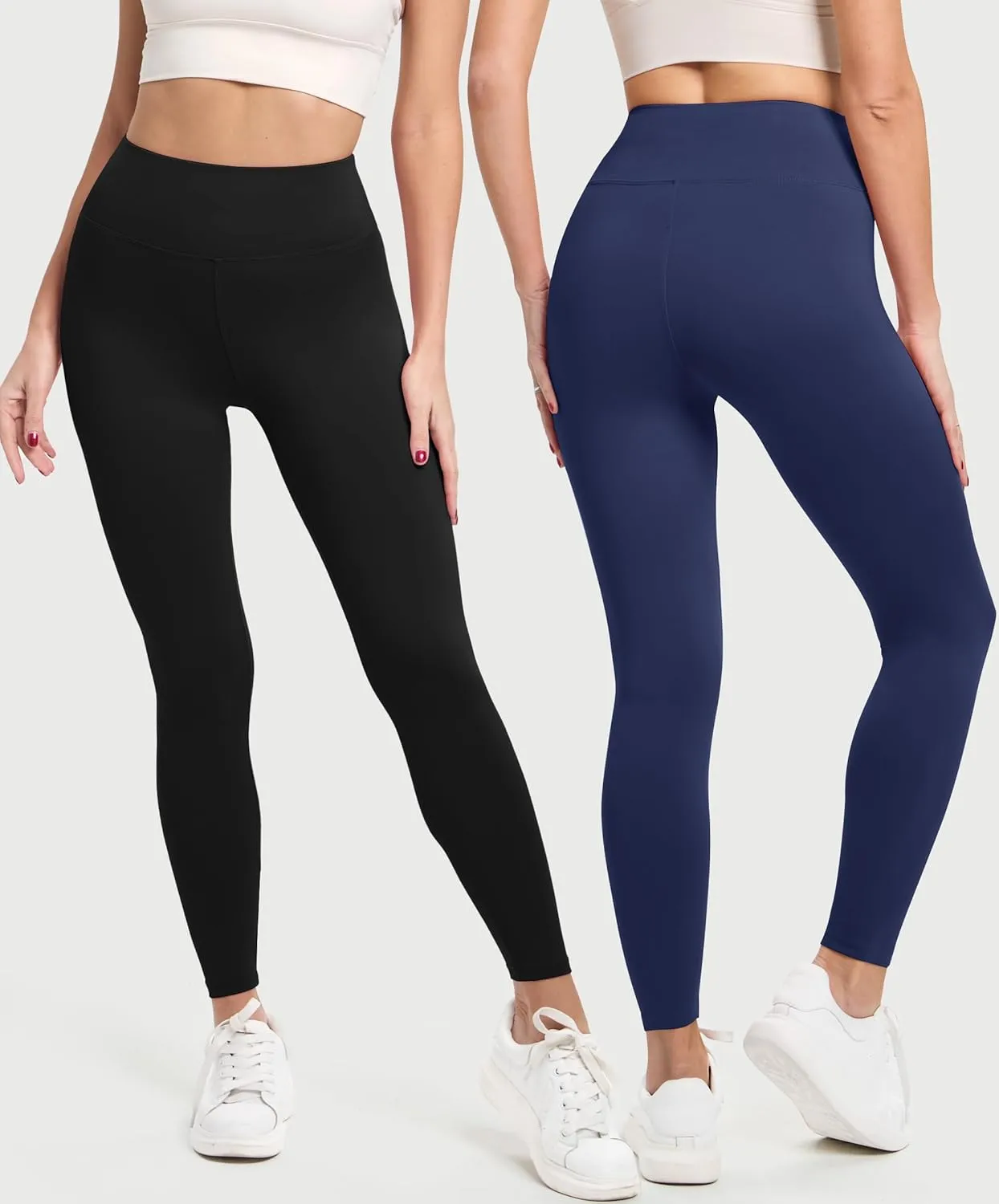 Natural Feelings Buttercloud 3 Pack Leggings for Women-High Waisted Buttery Soft Yoga Pants Lounge Everyday Wear
