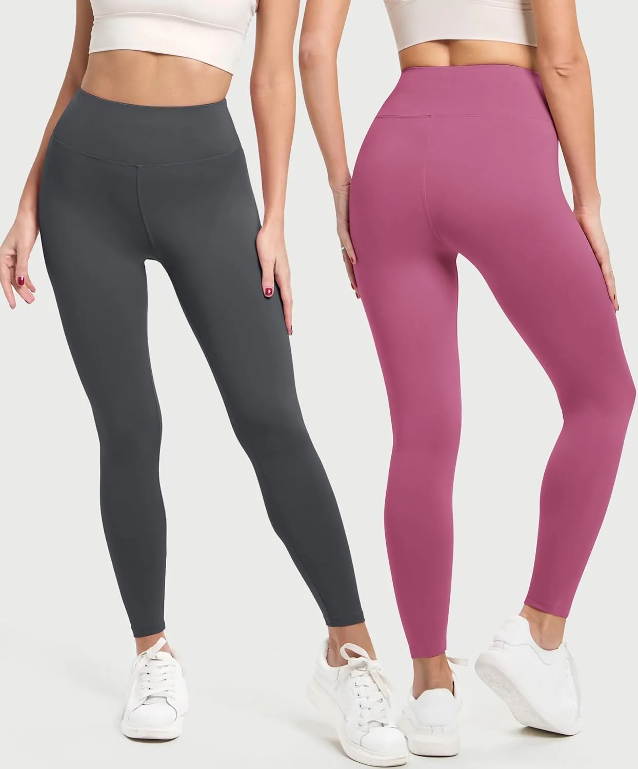 Natural Feelings Buttercloud 3 Pack Leggings for Women-High Waisted Buttery Soft Yoga Pants Lounge Everyday Wear