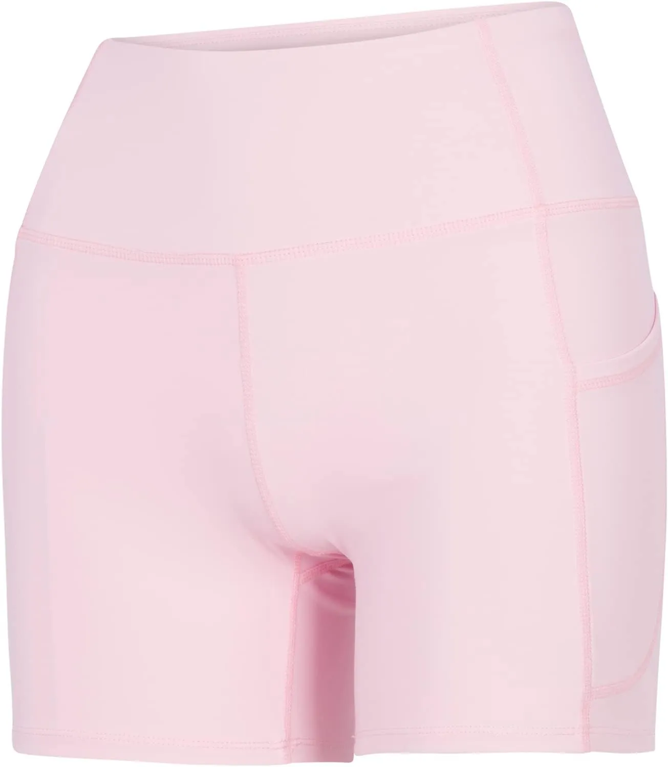 Natural Uniforms Women's High Waist Yoga Shorts with Tummy Control