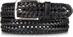 Nautica Men's Casual and Dress Leather Belt with Metal Buckle