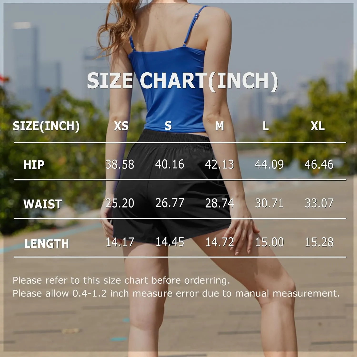 NEXSONIC Womens Athletic Shorts High Waist 4 Inch Running Shorts with Linear Quick Dry Workout Active Gym Hiking Shorts