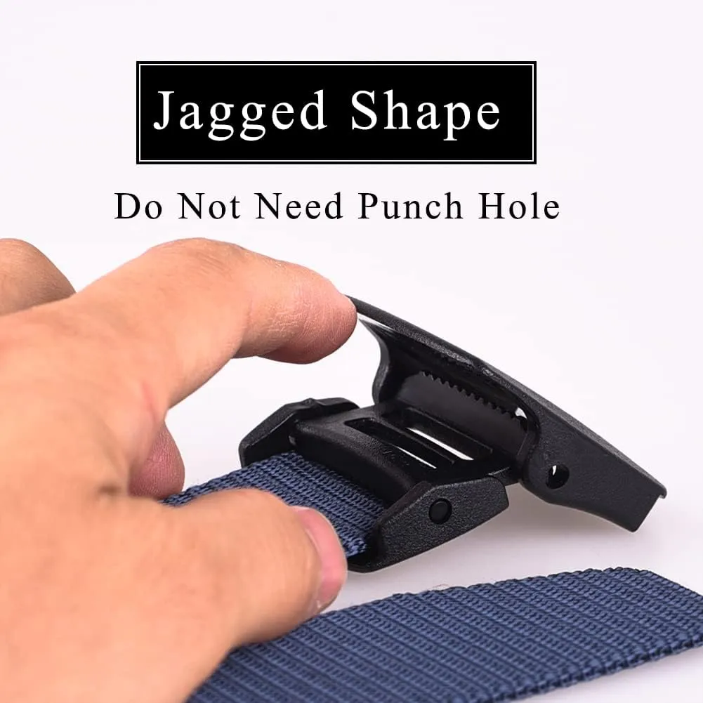 Nickel Free Belt for Men Non Metal Tsa Approved Airport Security Friendly Plastic Belt 1.5'' Wide