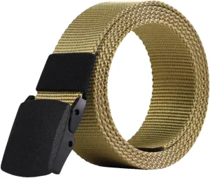 Nickel Free Belt for Men Non Metal Tsa Approved Airport Security Friendly Plastic Belt 1.5'' Wide