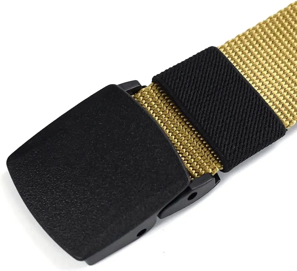 Nickel Free Belt for Men Non Metal Tsa Approved Airport Security Friendly Plastic Belt 1.5'' Wide