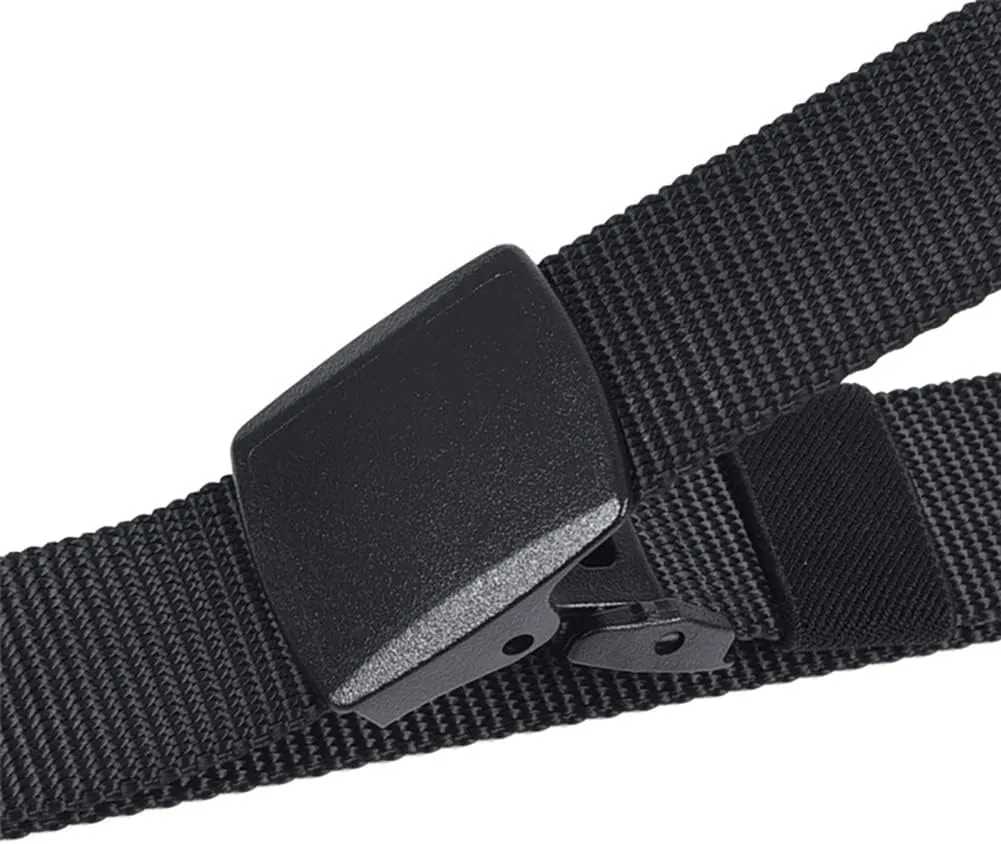 Nickel Free Belt for Men Non Metal Tsa Approved Airport Security Friendly Plastic Belt 1.5'' Wide