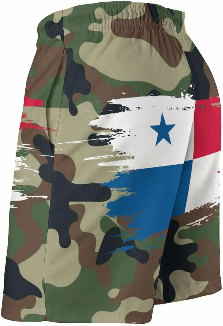 Panama Flag Hand Drawn Men's Swim Trunks Beach Board Shorts Surf Quick Dry Swimsuit Swim Shorts,