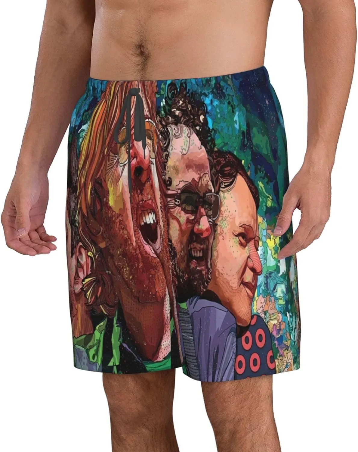 Phish Shorts Men's Beach Shorts Basketball Shorts Lightweight Breathable Running Short Quick Dry