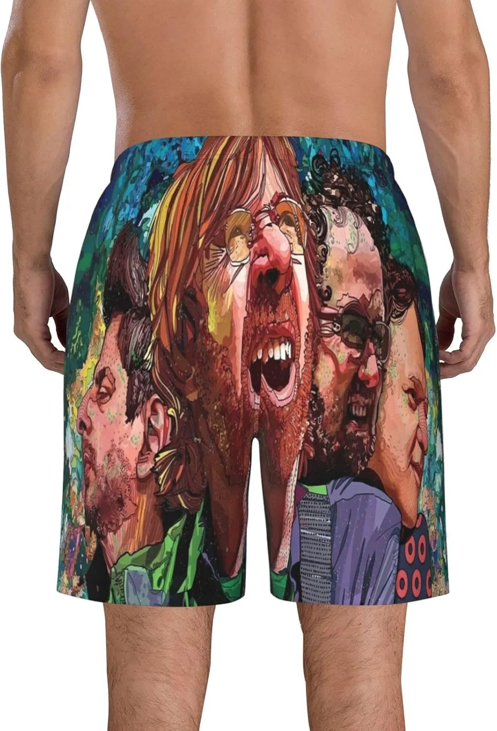 Phish Shorts Men's Beach Shorts Basketball Shorts Lightweight Breathable Running Short Quick Dry