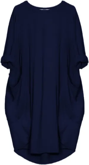 Plus Size Dresses for Women Summer Long Sleeve Crewneck Loose Fit Midi Dresses Fashion Trendy Casual Dressy 2025
