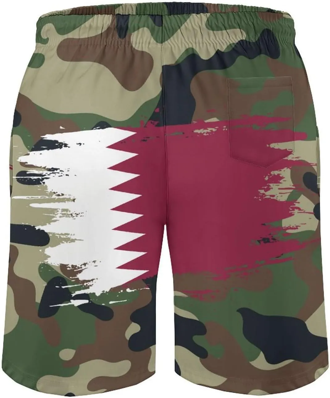 Russia Flag Hand Drawn Men's Swim Trunks Beach Board Shorts Surf Quick Dry Swimsuit Swim Shorts,