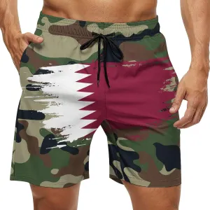 Russia Flag Hand Drawn Men's Swim Trunks Beach Board Shorts Surf Quick Dry Swimsuit Swim Shorts,