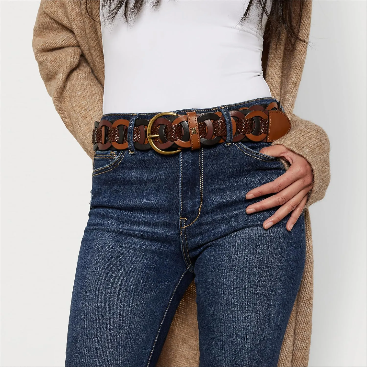Sam Edelman Women's Wide Width Fashion Belts for Dresses and Skirts