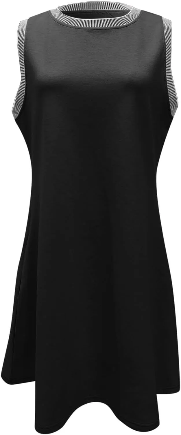 Shift Dresses for Women 2025, Vintage Loose Sleeveless Maternity Dress Summer Beach Cover Ups Baby Shower Outfit for Guest