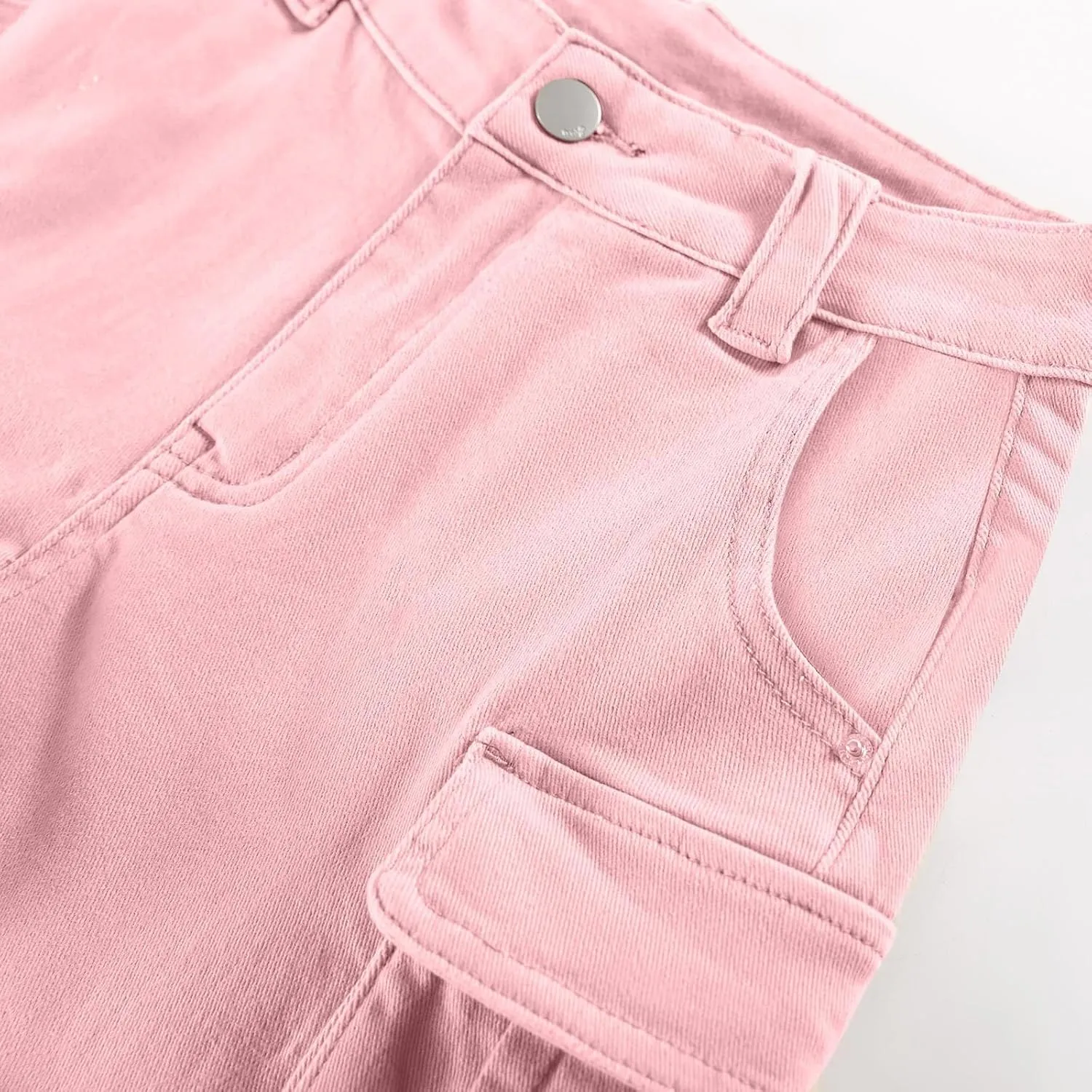 Shorts for Women High Waisted A-Line Wide Leg Cargo Summer Shorts Outdoor Workout Travel Denim Pull On Shorts