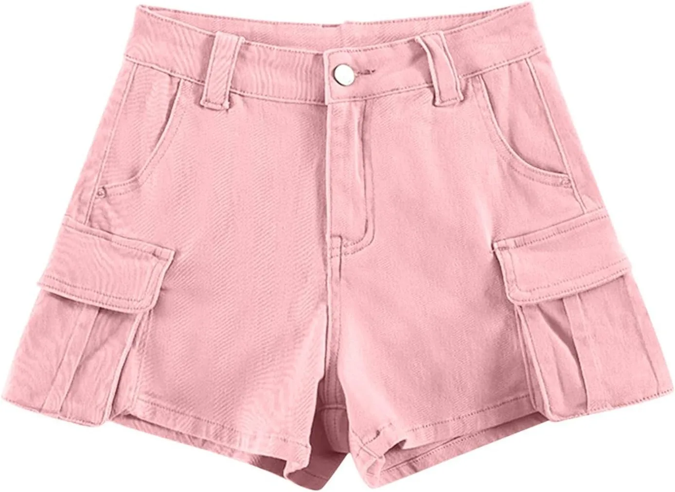 Shorts for Women High Waisted A-Line Wide Leg Cargo Summer Shorts Outdoor Workout Travel Denim Pull On Shorts
