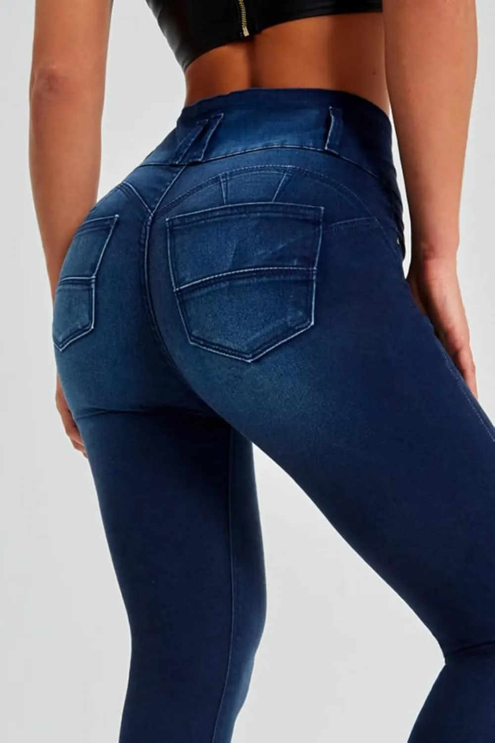 Skinny Jeans for Women High Waisted Butt Lifting Stretchy Curvy Jeans Ripped Slim Fit Denim Pants with Pockets