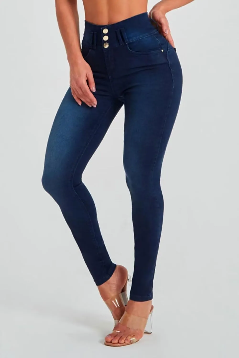 Skinny Jeans for Women High Waisted Butt Lifting Stretchy Curvy Jeans Ripped Slim Fit Denim Pants with Pockets