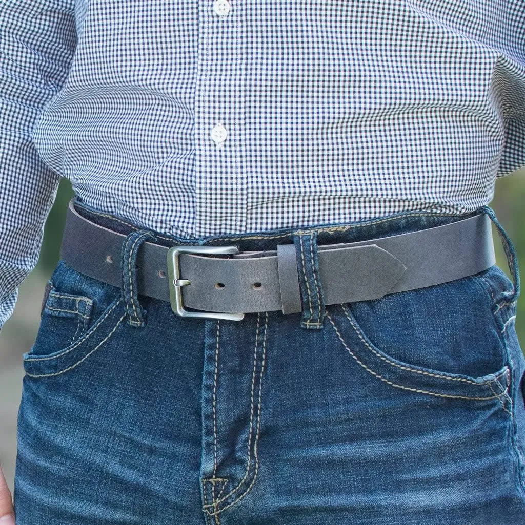 Smoky Mountain Belt - USA Made Genuine Full Grain Leather Belt with Certified Nickel Free Buckle