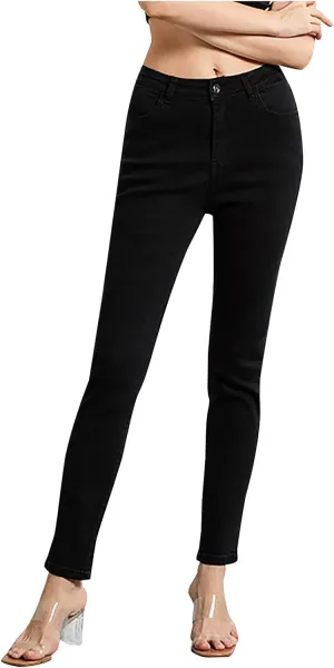 Stretch Jeans for Women High Waisted Denim Pants Slim Fit Casual Skinny Jeans Butt Lifting Jeggings Business Outfits
