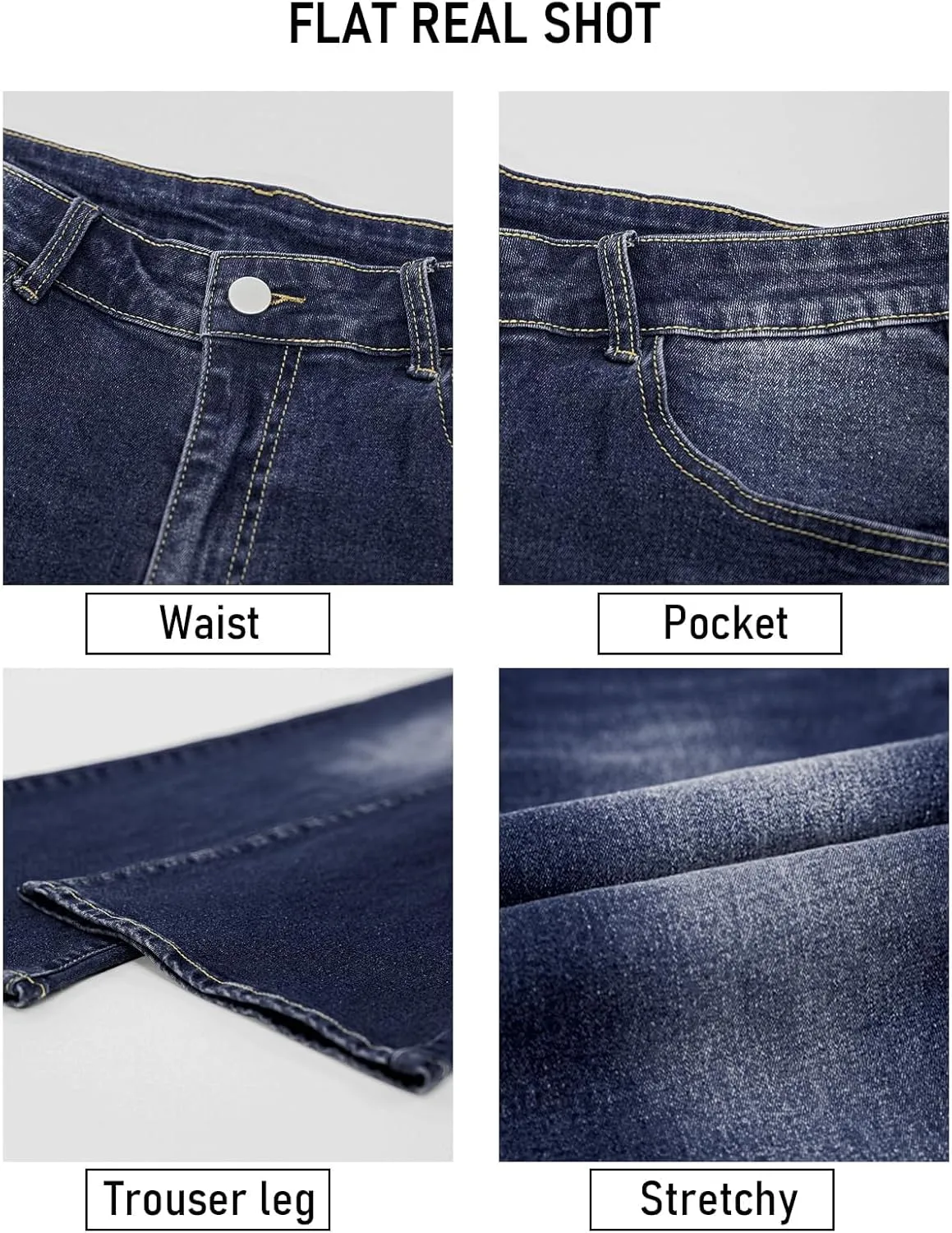 Stretchy Bootcut Jeans for Women Plus Size Womens Jeans High Waisted Boot Cut Jeans for Woman High Rise