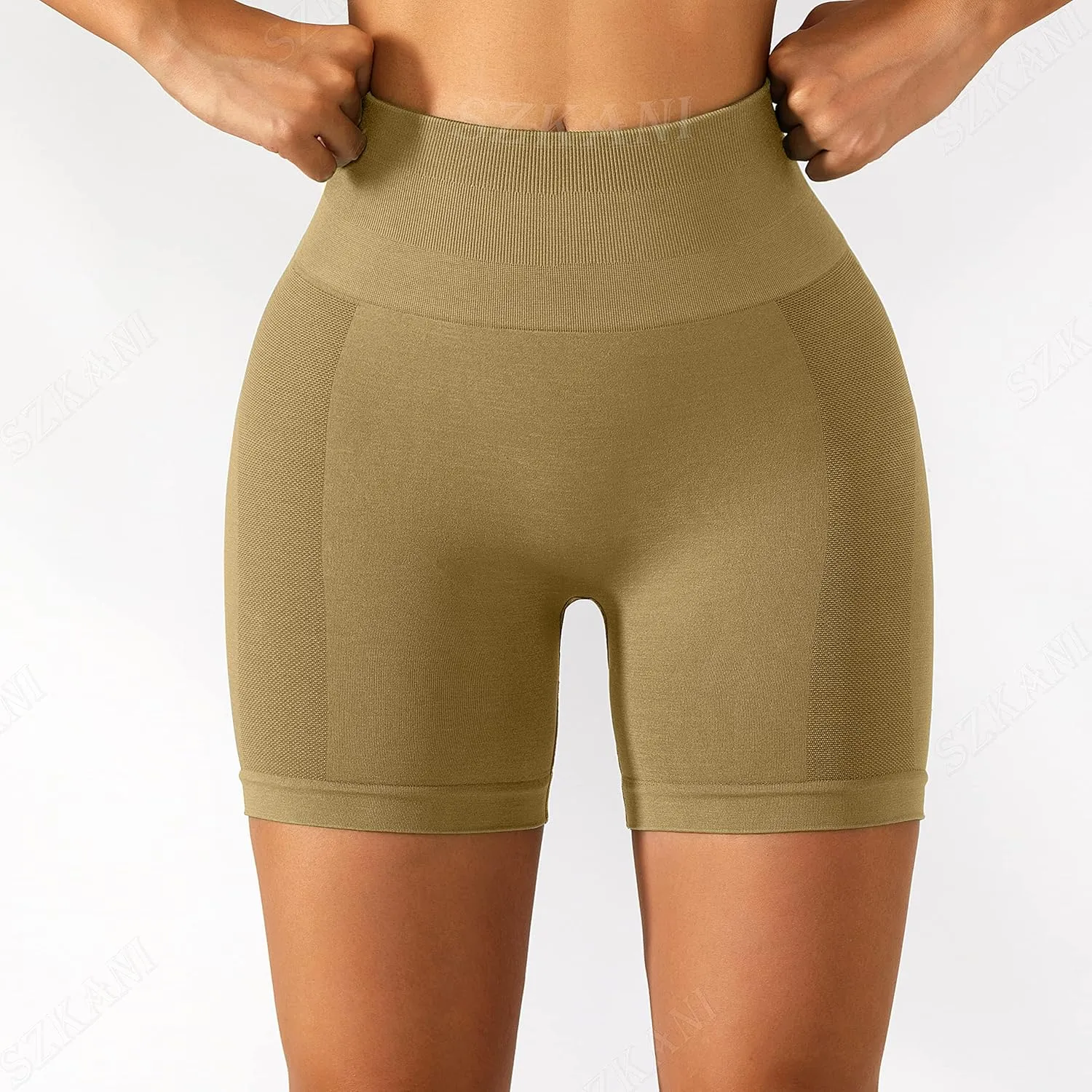 SZKANI Butt Lifting Workout Shorts for Women Booty Seamless Scrunch Butt Gym Shorts High Waist Yoga Biker Shorts