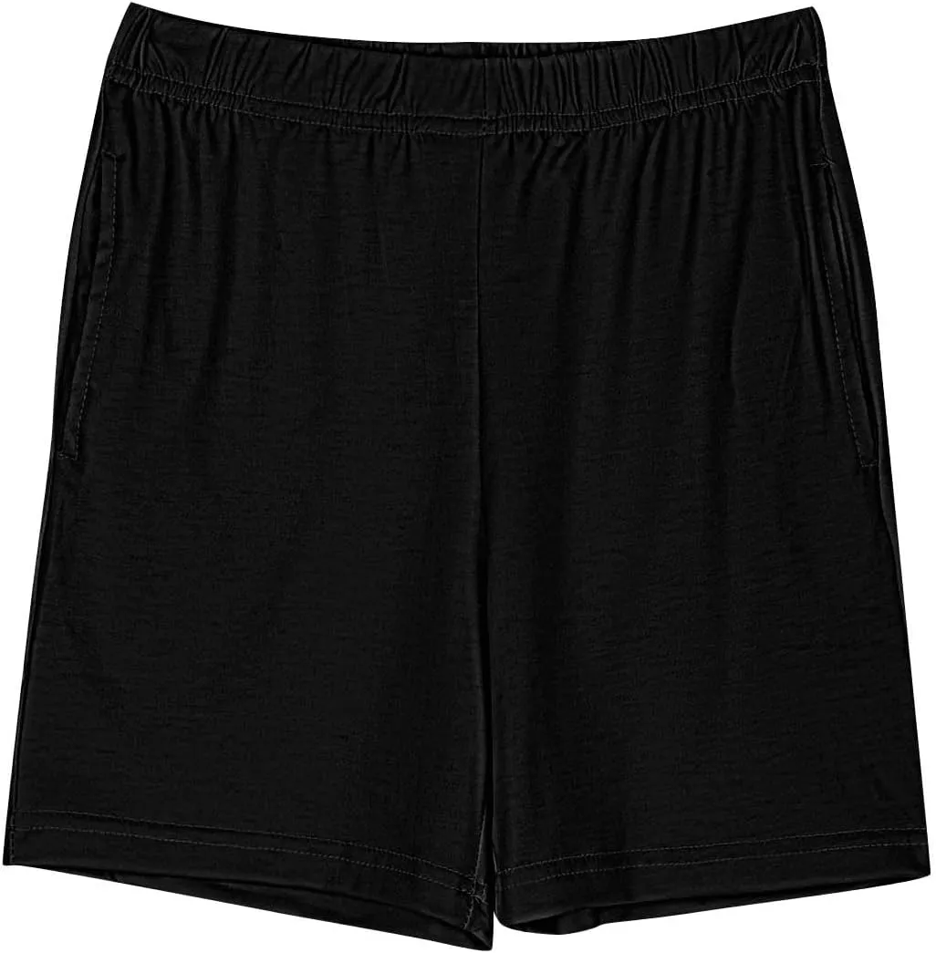 Teen Girls Preppy Athletic Shorts High Waist Elastic Sports Shorts Solid Quick Dry Running Shorts Pants with Pockets