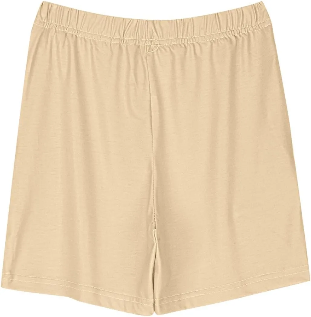 Teen Girls Preppy Athletic Shorts High Waist Elastic Sports Shorts Solid Quick Dry Running Shorts Pants with Pockets