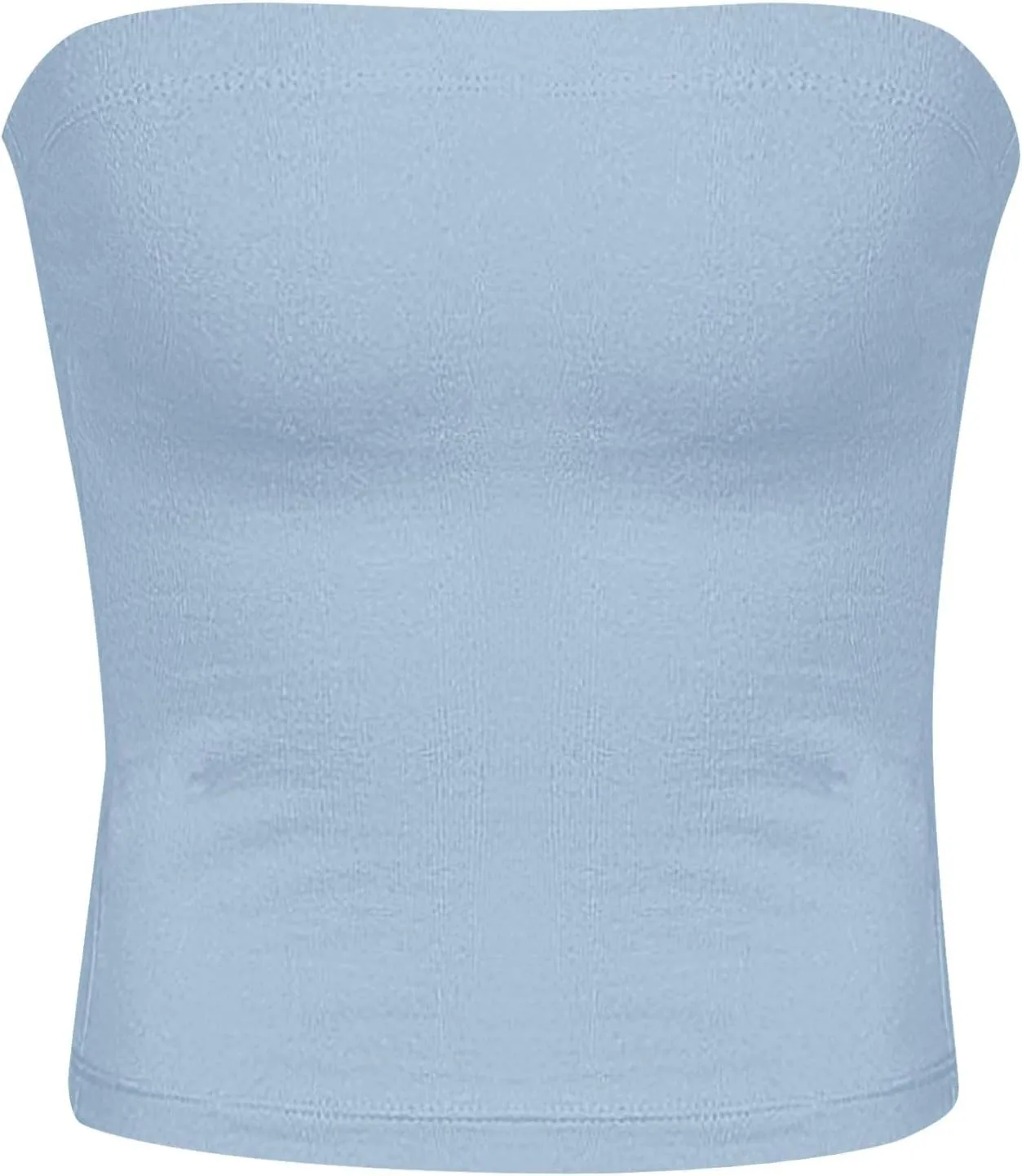 Tube Top for Women Strapless Sleeveless Crop Tops Going Out Party Y2K Bandeau Shirts 2025 Summer Clothes