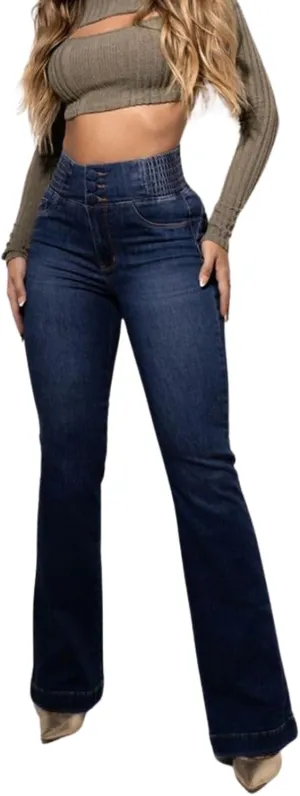 utcoco High Waisted Bootcut Jeans for Women 2025 Trendy Stretch Slim Fit Bell Bottom Flare Jeans for Women