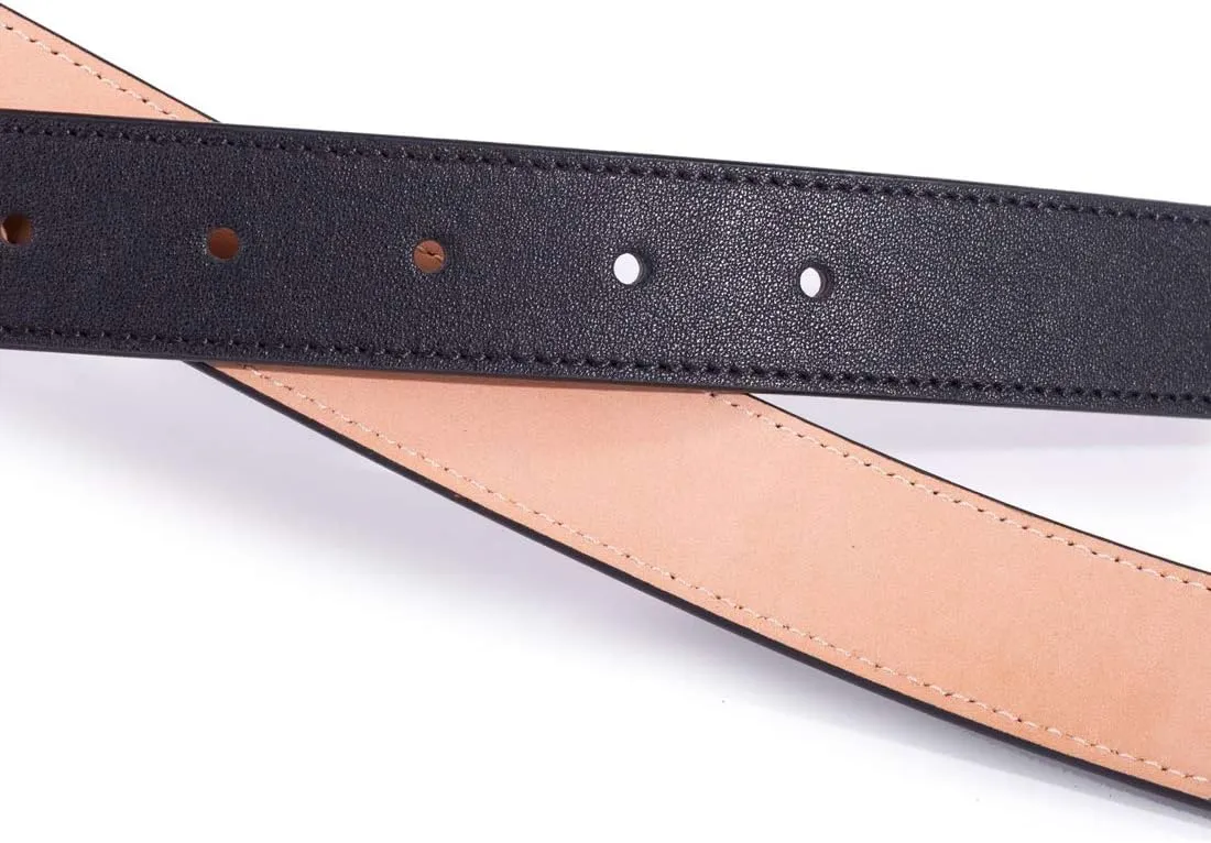 Vatee's Genuine Leather Replacement Belts For Women Without Buckle Dress Belt Strap Wide 29mm/20mm