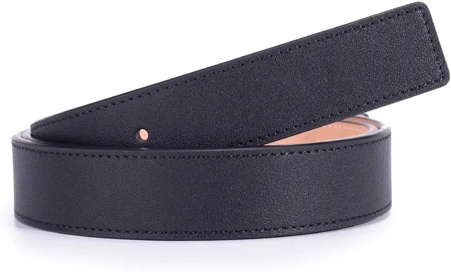 Vatee's Genuine Leather Replacement Belts For Women Without Buckle Dress Belt Strap Wide 29mm/20mm