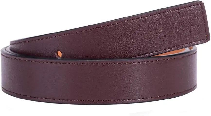 Vatee's Genuine Leather Replacement Belts For Women Without Buckle Dress Belt Strap Wide 29mm/20mm