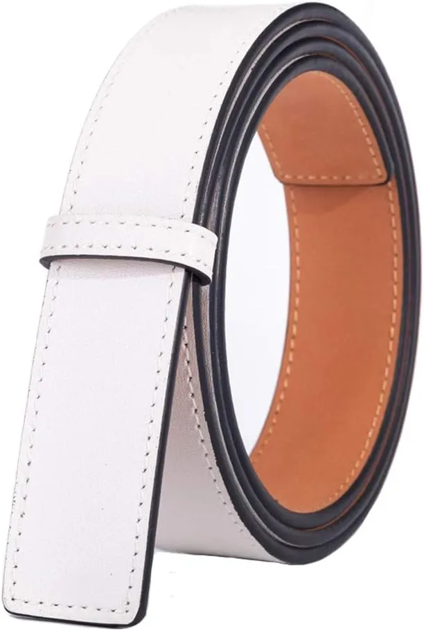 Vatee's Genuine Leather Replacement Belts For Women Without Buckle Dress Belt Strap Wide 29mm/20mm