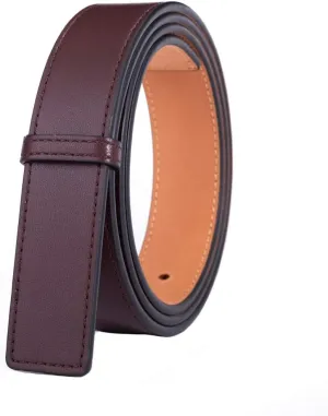 Vatee's Genuine Leather Replacement Belts For Women Without Buckle Dress Belt Strap Wide 29mm/20mm