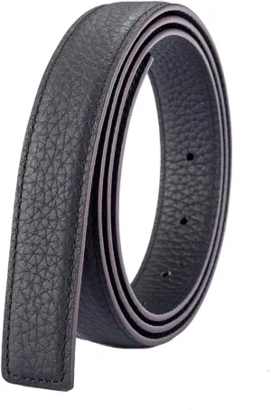 Vatee's Women's Reversible Real Leather Replacement Belt Strap without Buckle 1"/25mm Wide