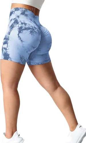 VOYJOY High Waist Seamless Shorts Scrunch Butt Contour Gym Yoga Shorts