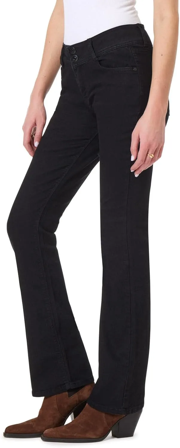 WallFlower Luscious Curvy Bootcut Jeans for Women Mid-Rise Insta Stretch Denim in Petite, Midsize, Plus Size, Juniors Jeans