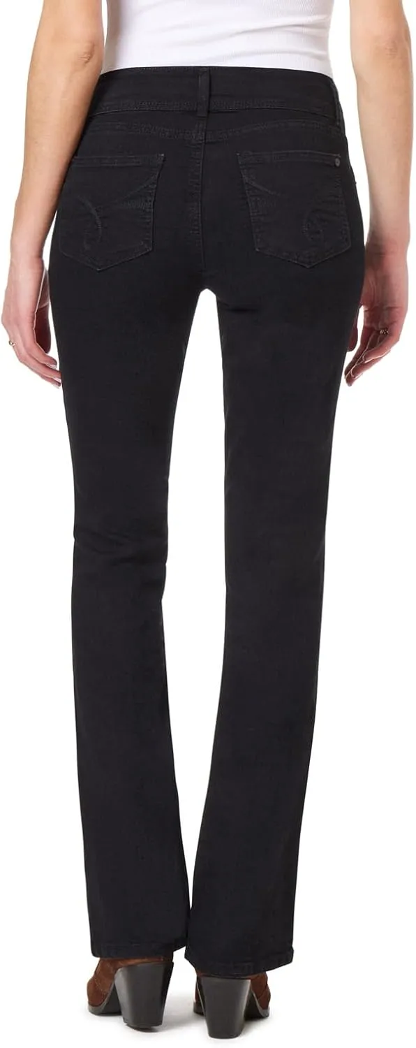 WallFlower Luscious Curvy Bootcut Jeans for Women Mid-Rise Insta Stretch Denim in Petite, Midsize, Plus Size, Juniors Jeans
