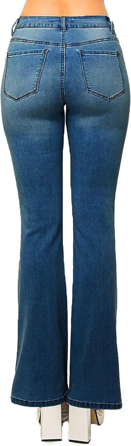 WAX JEAN Women's High Waisted Slim Bootcut Jeans