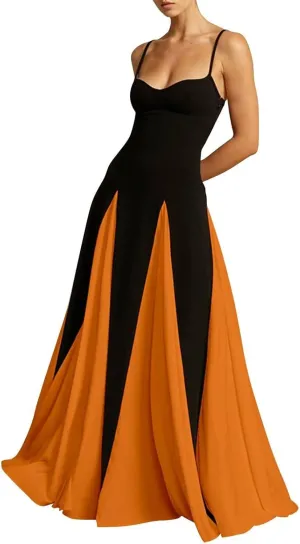 Wedding Guest Dress The Waist Flowy Swing Maxi Dress Formal Dresses Dressy Vacation Dresses 2025