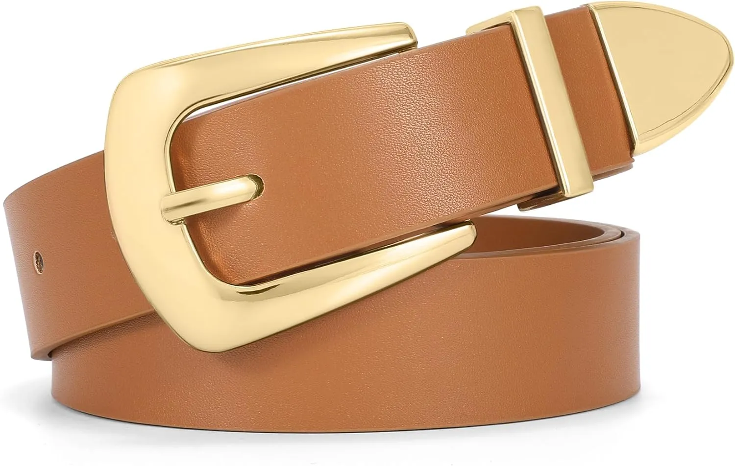 WHIPPY Women Leather Belt for Jeans Pants Dresses Fashion Ladies Western Leather Belt